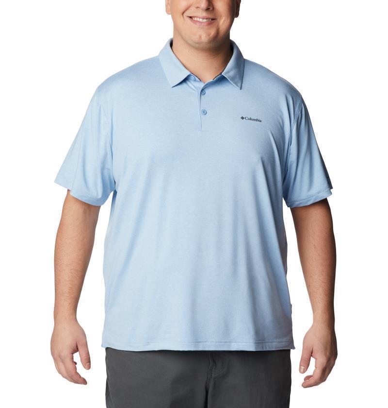 Tech Trail Polo - Big - Mens - Jet Stream Heather 1