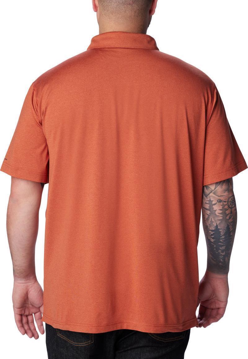 Tech Trail Polo - Big - Mens - Warp Red Heather 3