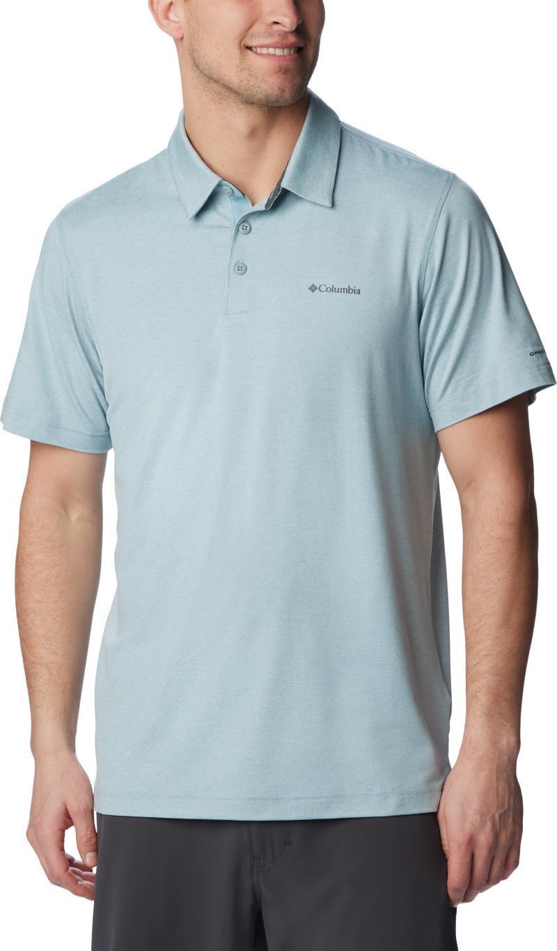Tech Trail Polo - Mens - Stone Blue Heather 1