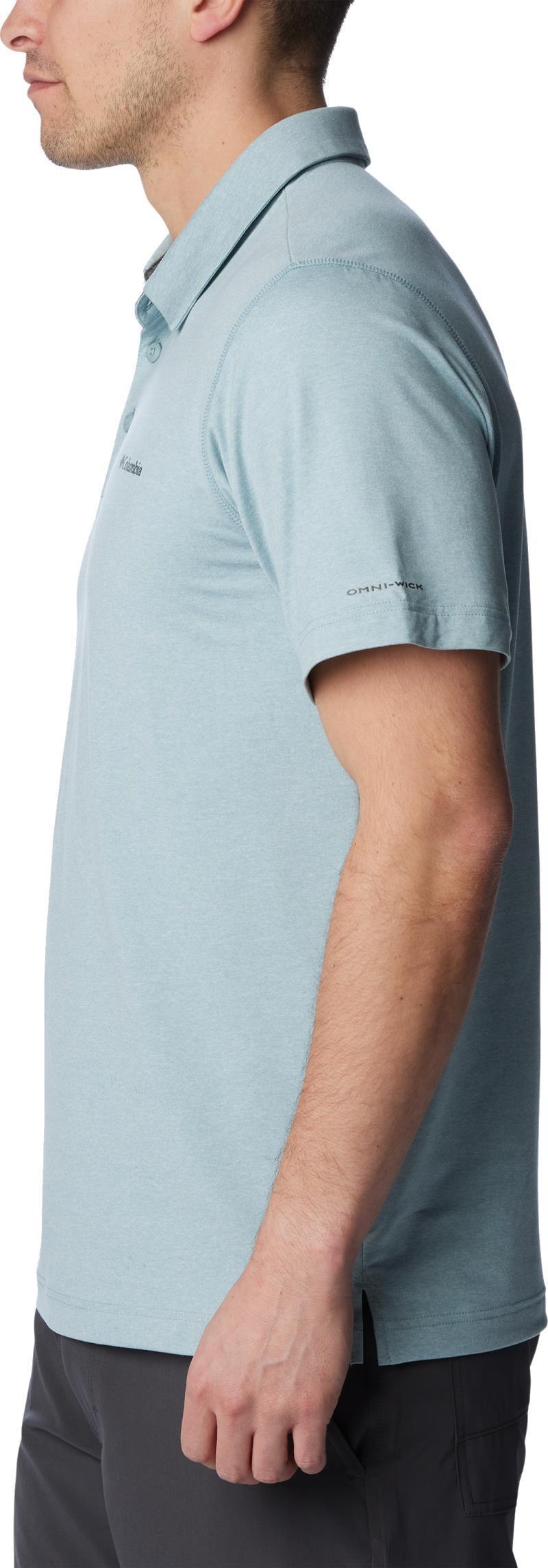Tech Trail Polo - Mens - Stone Blue Heather 2