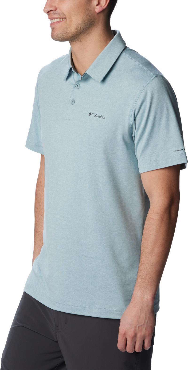 Tech Trail Polo - Mens - Stone Blue Heather 4