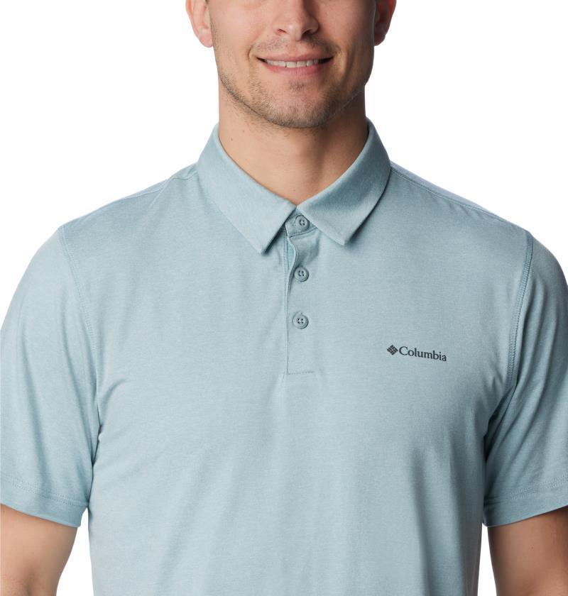 Tech Trail Polo - Mens - Stone Blue Heather 5