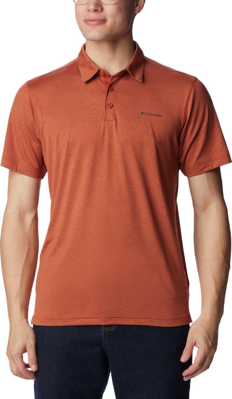 Tech Trail Polo - Mens - Warp Red Heather 1