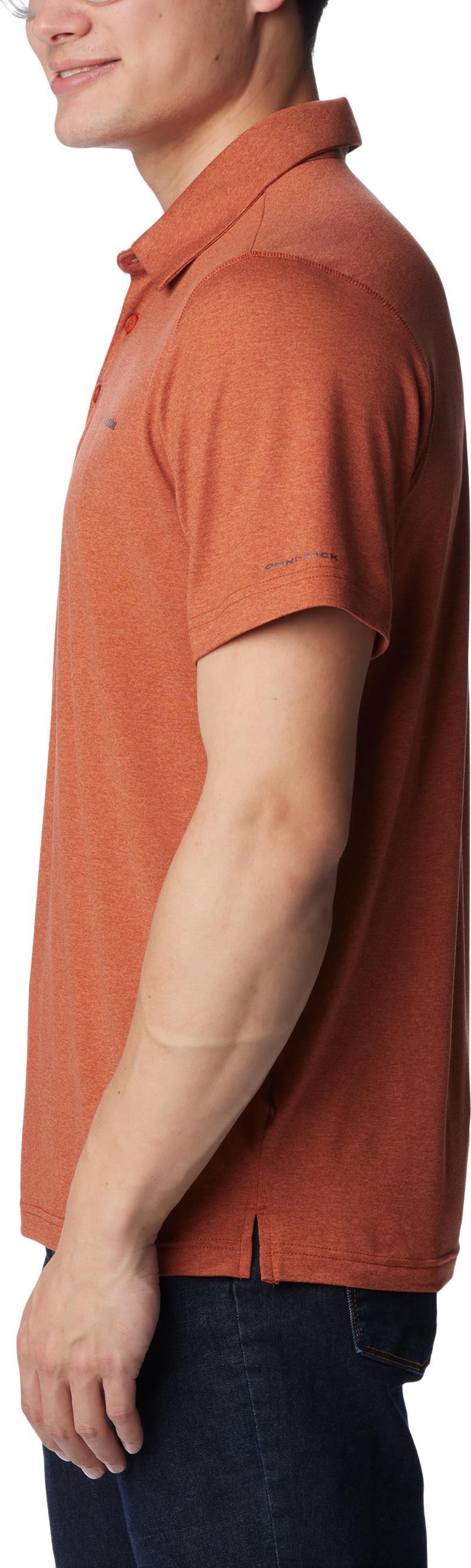 Tech Trail Polo - Mens - Warp Red Heather 2