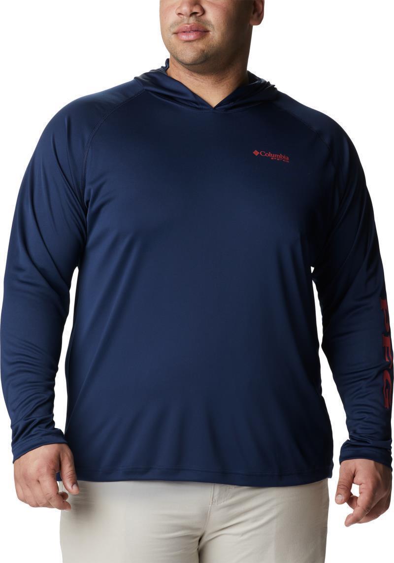 Terminal Tackle Hoodie - Big - Mens - Coll Navy / Sunset Red Logo 1