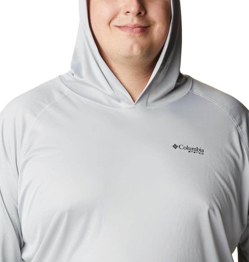 Terminal Tackle Hoodie - Big - Mens - Cool Grey / Vivid Blue Logo 4