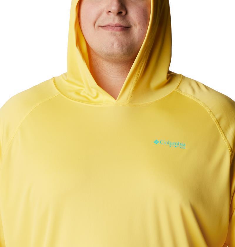 Terminal Tackle Hoodie - Big - Mens - Sun Glow / Electric Turquoise Logo 5