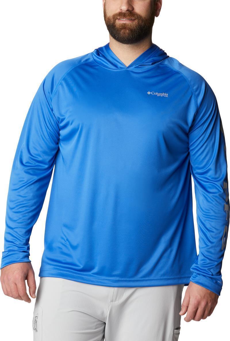 Terminal Tackle Hoodie - Big - Mens - Vivid Blue / Cool Grey Logo 1