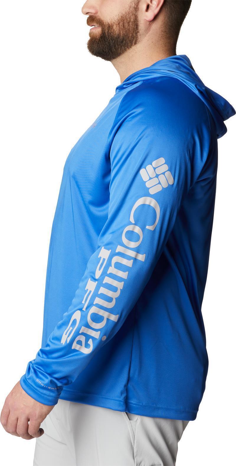 Terminal Tackle Hoodie - Big - Mens - Vivid Blue / Cool Grey Logo 3