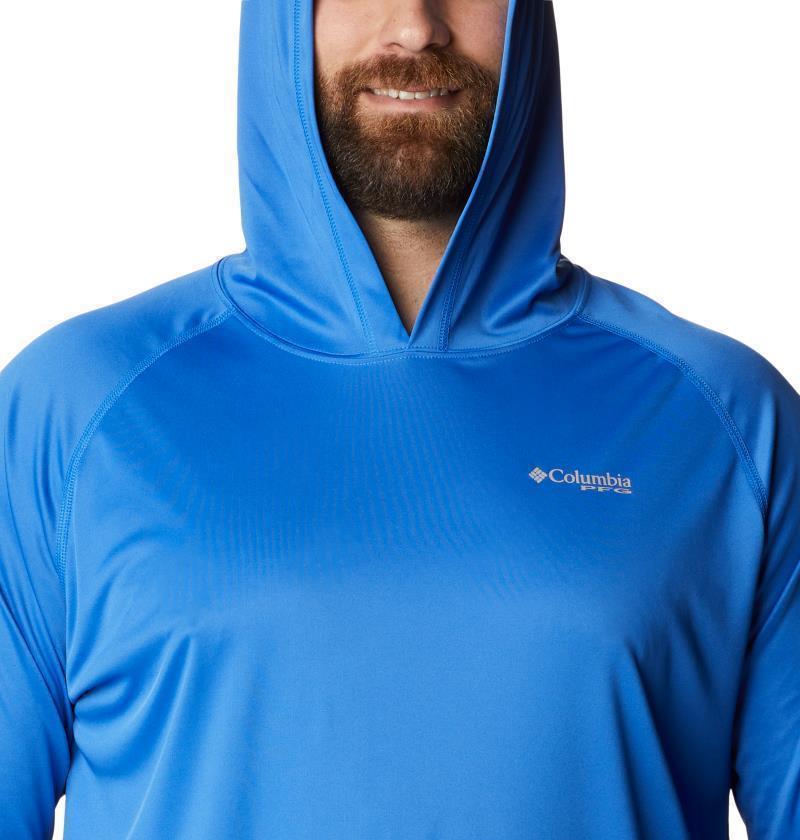 Terminal Tackle Hoodie - Big - Mens - Vivid Blue / Cool Grey Logo 4