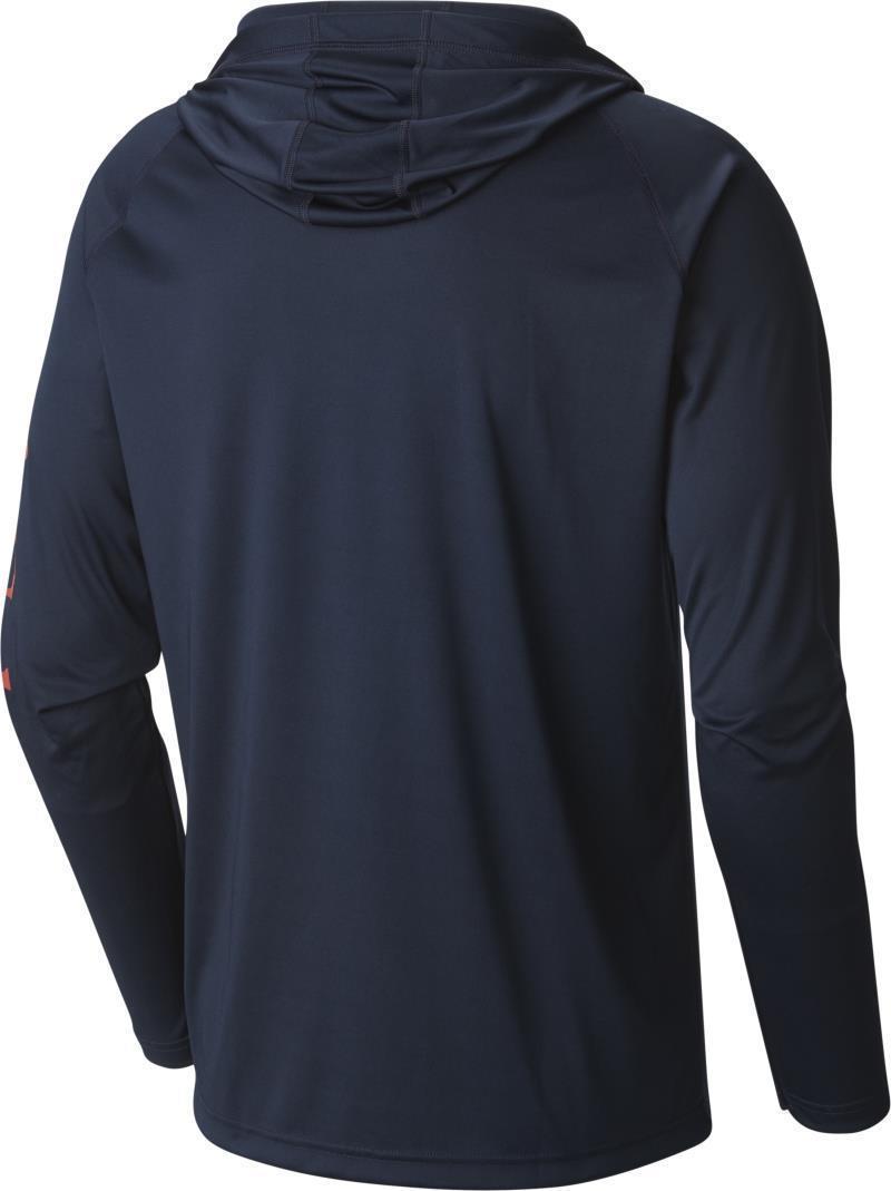 Terminal Tackle Hoodie - Mens - Coll Navy / Sunset Red Logo 2