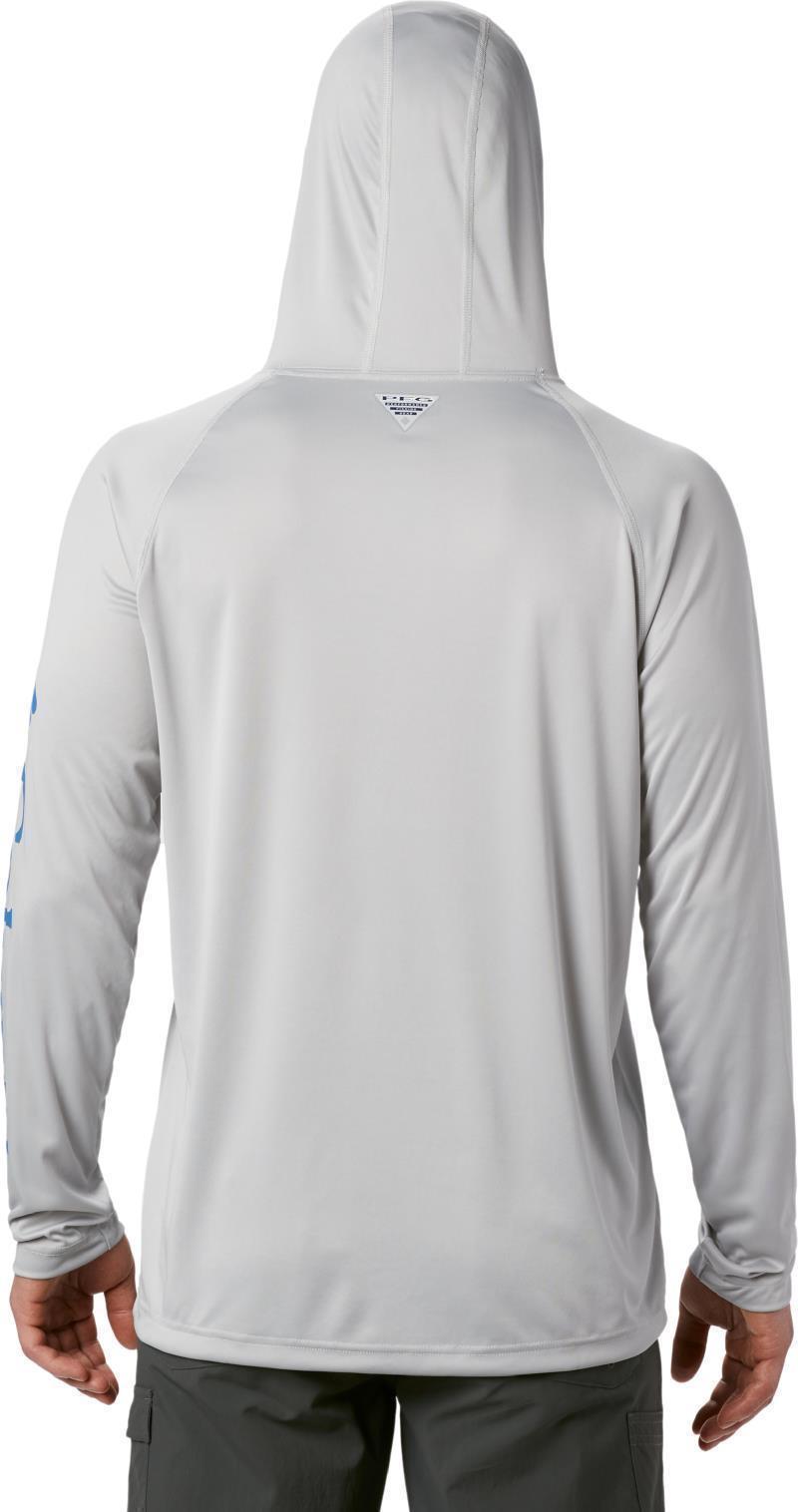 Terminal Tackle Hoodie - Mens - Cool Grey / Vivid Blue Logo 3