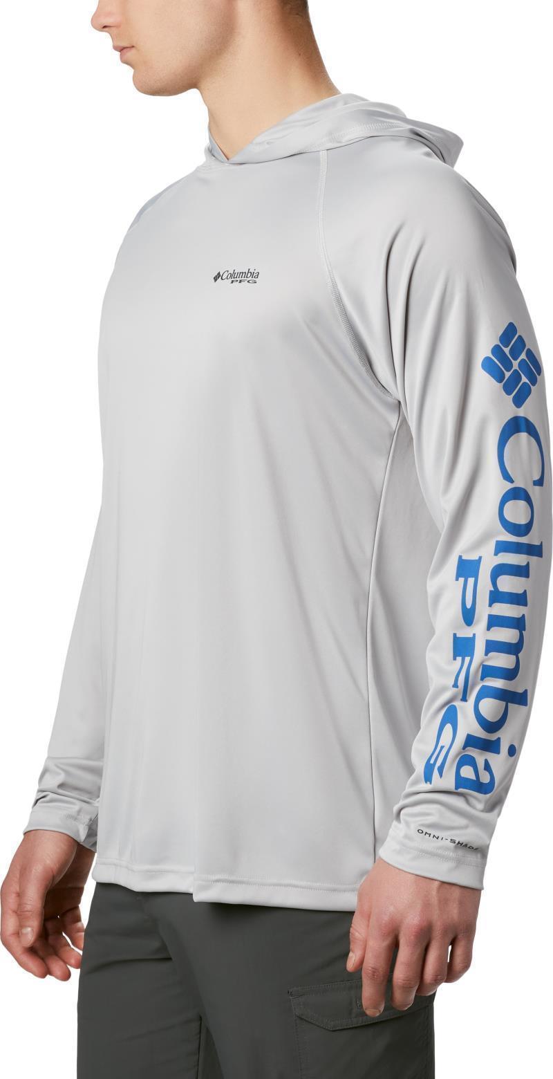 Terminal Tackle Hoodie - Mens - Cool Grey / Vivid Blue Logo 5