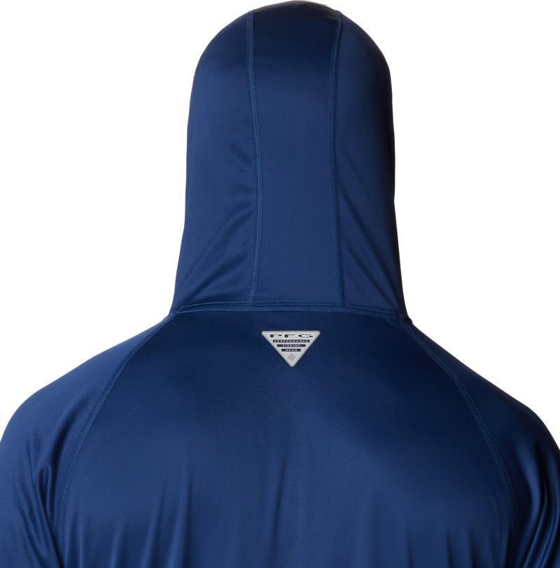 Terminal Tackle Hoodie - Tall - Mens - Carbon / Opal Blue Logo 5