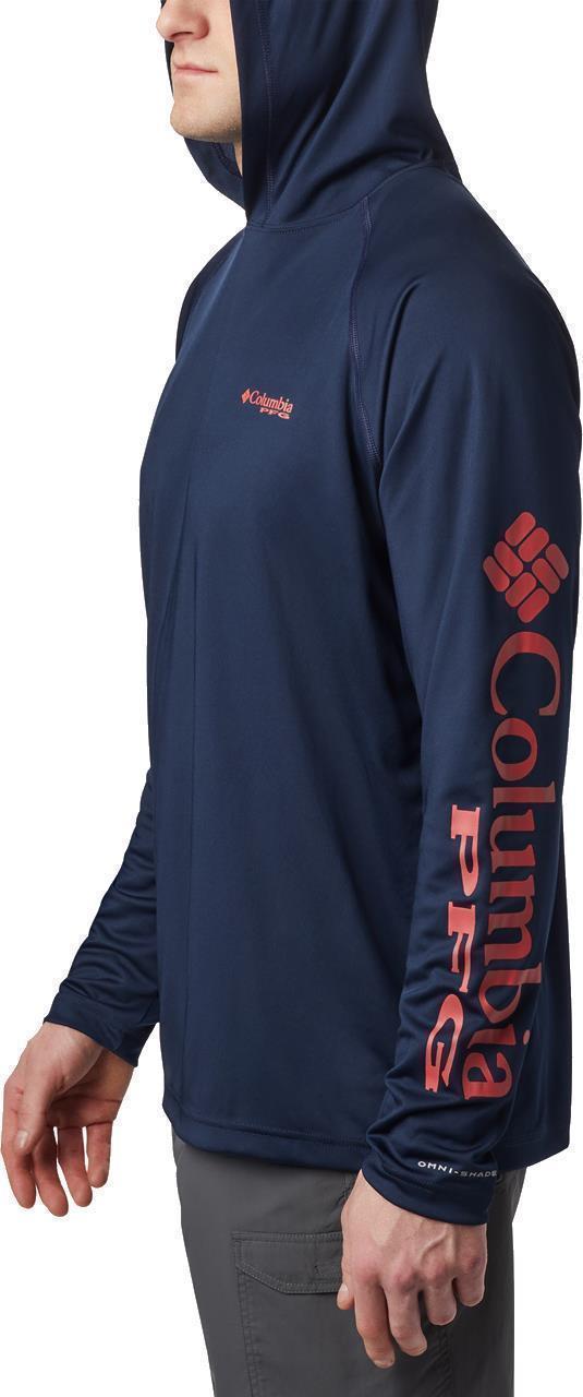 Terminal Tackle Hoodie - Tall - Mens - Coll Navy / Sunset Red Logo 6