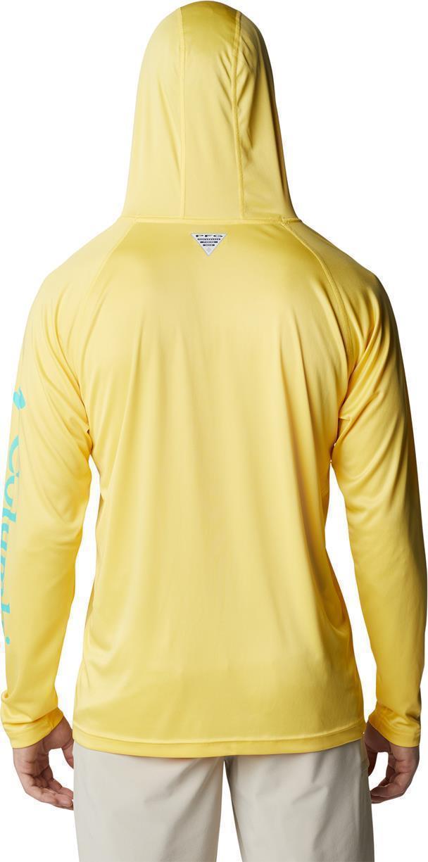 Terminal Tackle Hoodie - Tall - Mens - Sun Glow / Electric Turquoise Logo 2
