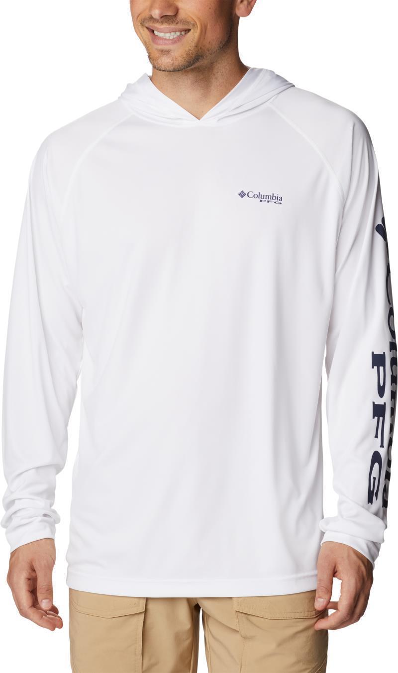 Terminal Tackle Hoodie - Tall - Mens - White / Nightshade Logo 1