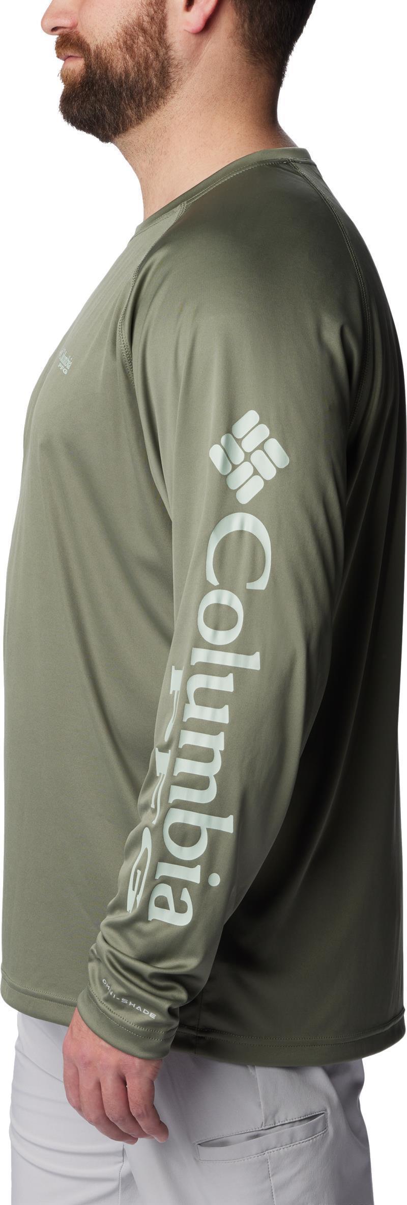 Terminal Tackle LS Shirt, Extended - Mens - Cypress / Cool Green Logo 3