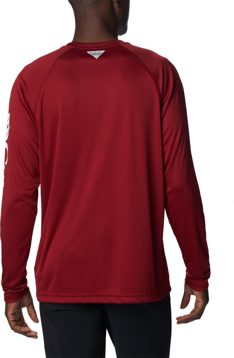 Terminal Tackle LS Shirt, Tall - Mens - Beet / White Logo 3