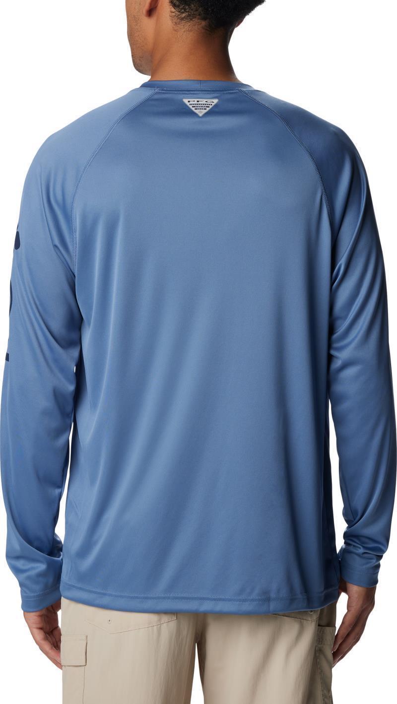 Terminal Tackle LS Shirt, Tall - Mens - Bluestone / Collegiate Navy Logo 3