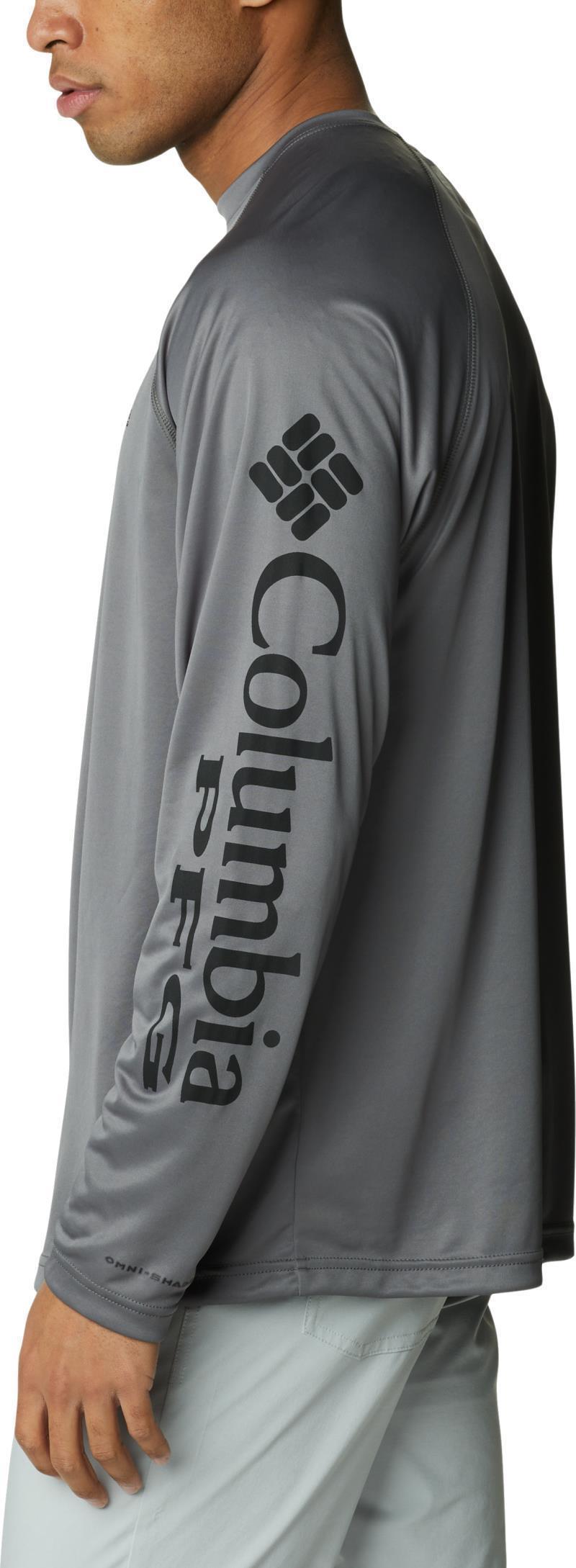 Terminal Tackle LS Shirt, Tall - Mens - City Grey / Black Logo 2