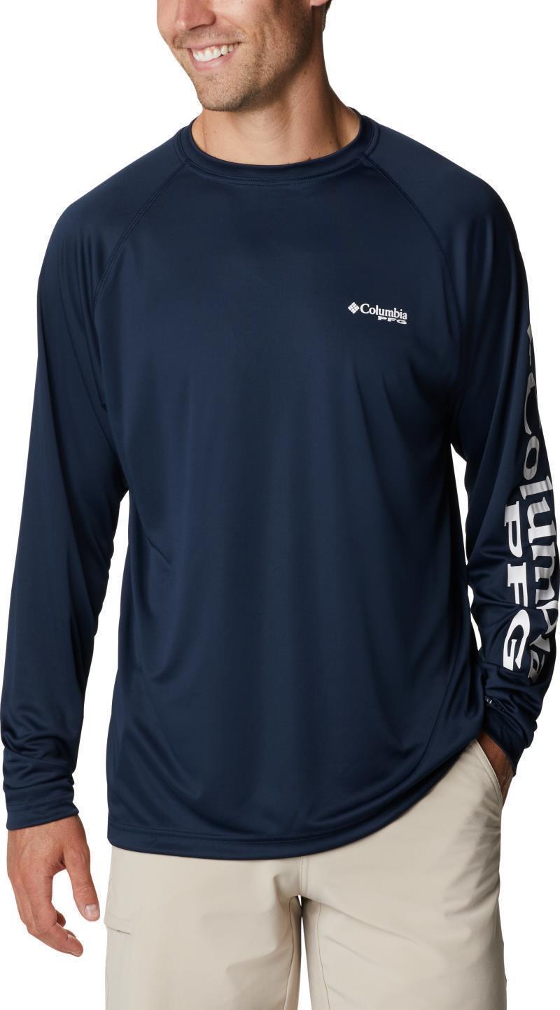 Terminal Tackle LS Shirt, Tall - Mens - Collegiate Navy / White Logo 1