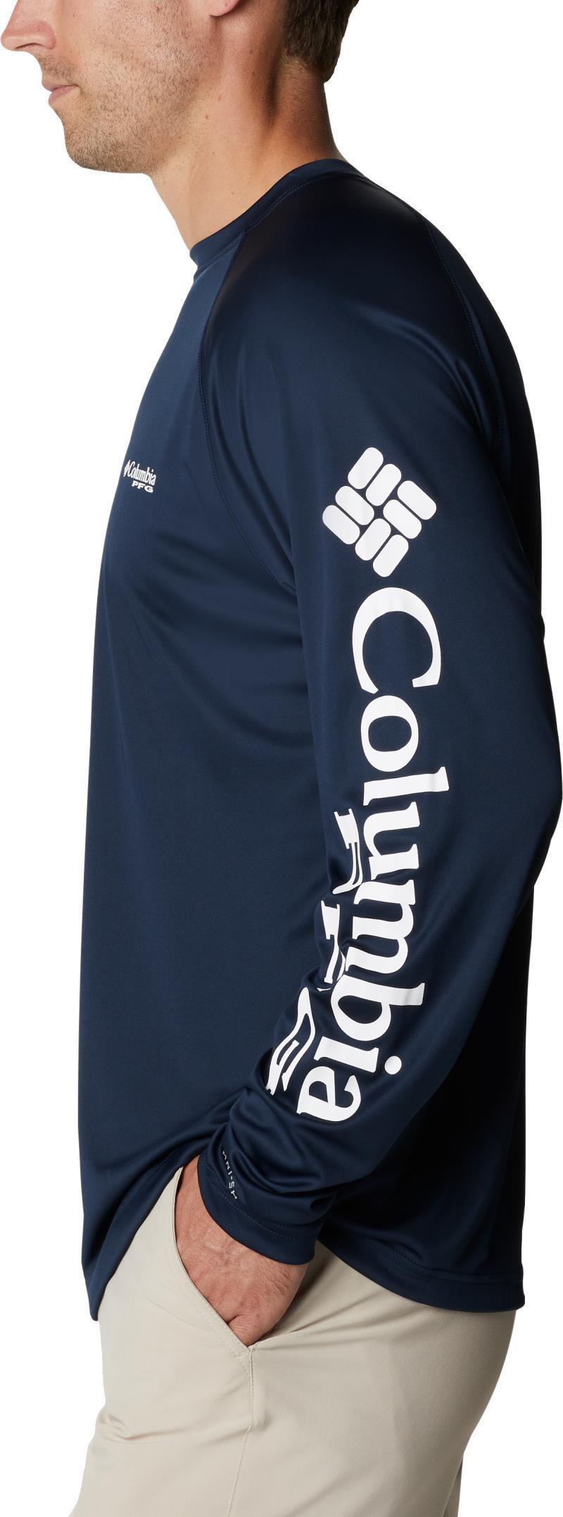 Terminal Tackle LS Shirt, Tall - Mens - Collegiate Navy / White Logo 2