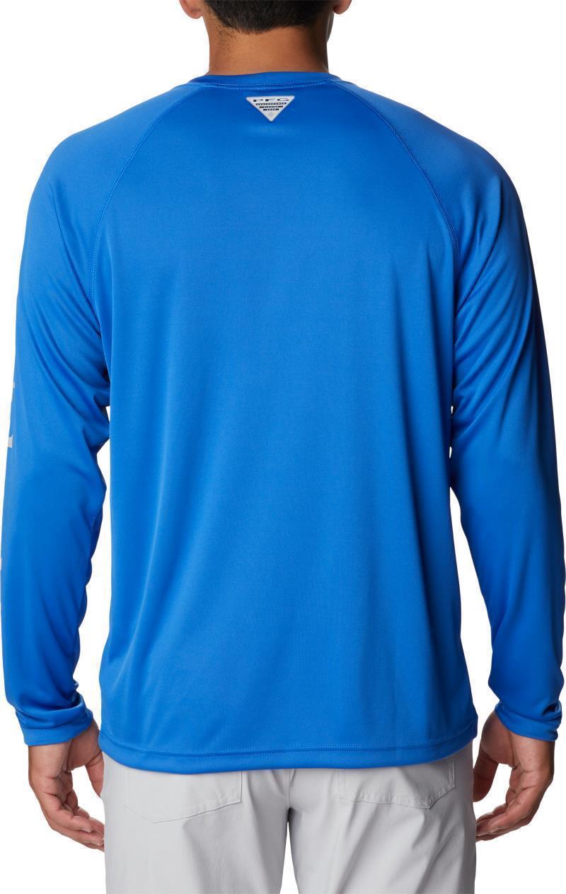 Terminal Tackle LS Shirt, Tall - Mens - Vivid Blue / Cool Grey Logo 3