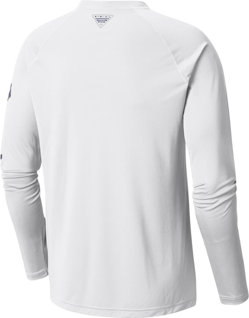 Terminal Tackle LS Shirt, Tall - Mens - White / Nightshade Logo 2