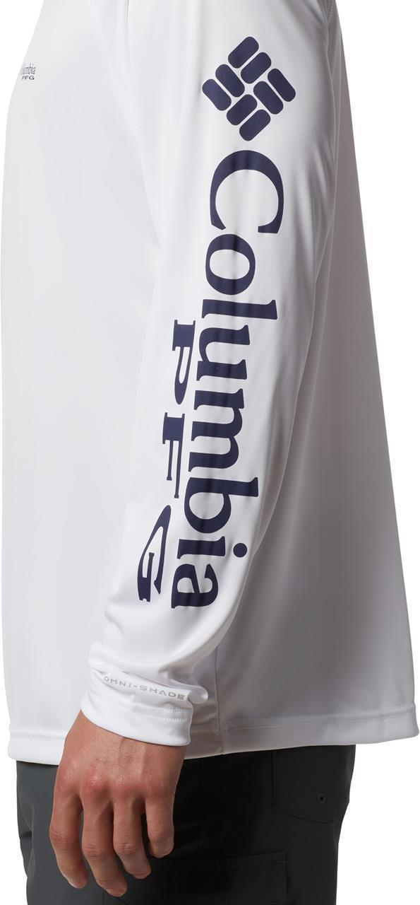 Terminal Tackle LS Shirt, Tall - Mens - White / Nightshade Logo 5