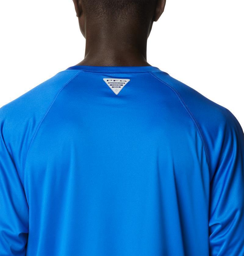 Terminal Tackle LS Shirt - Mens - Blue Macaw / White Logo 6