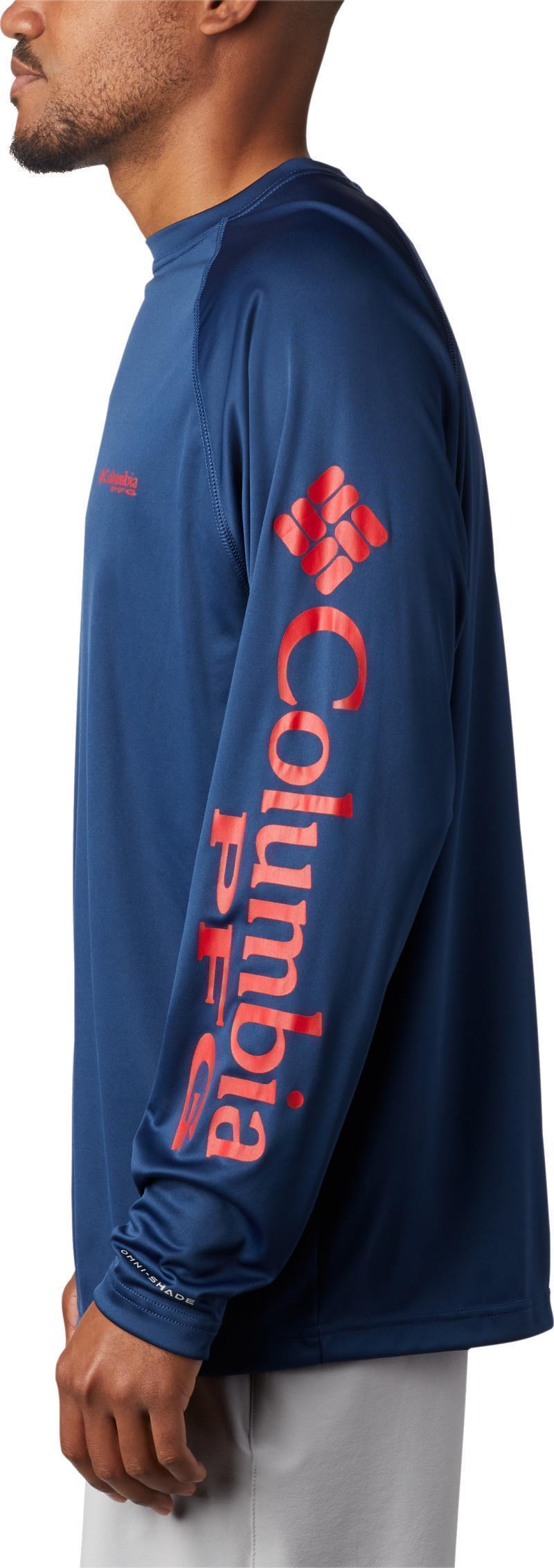 Terminal Tackle LS Shirt - Mens - Carbon / Red Spark Logo 3