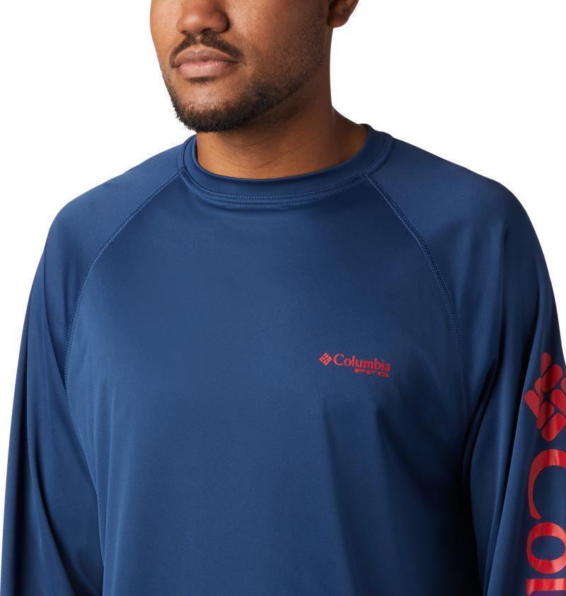 Terminal Tackle LS Shirt - Mens - Carbon / Red Spark Logo 5