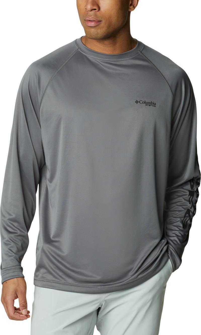 Terminal Tackle LS Shirt - Mens - City Grey / Black Logo 1