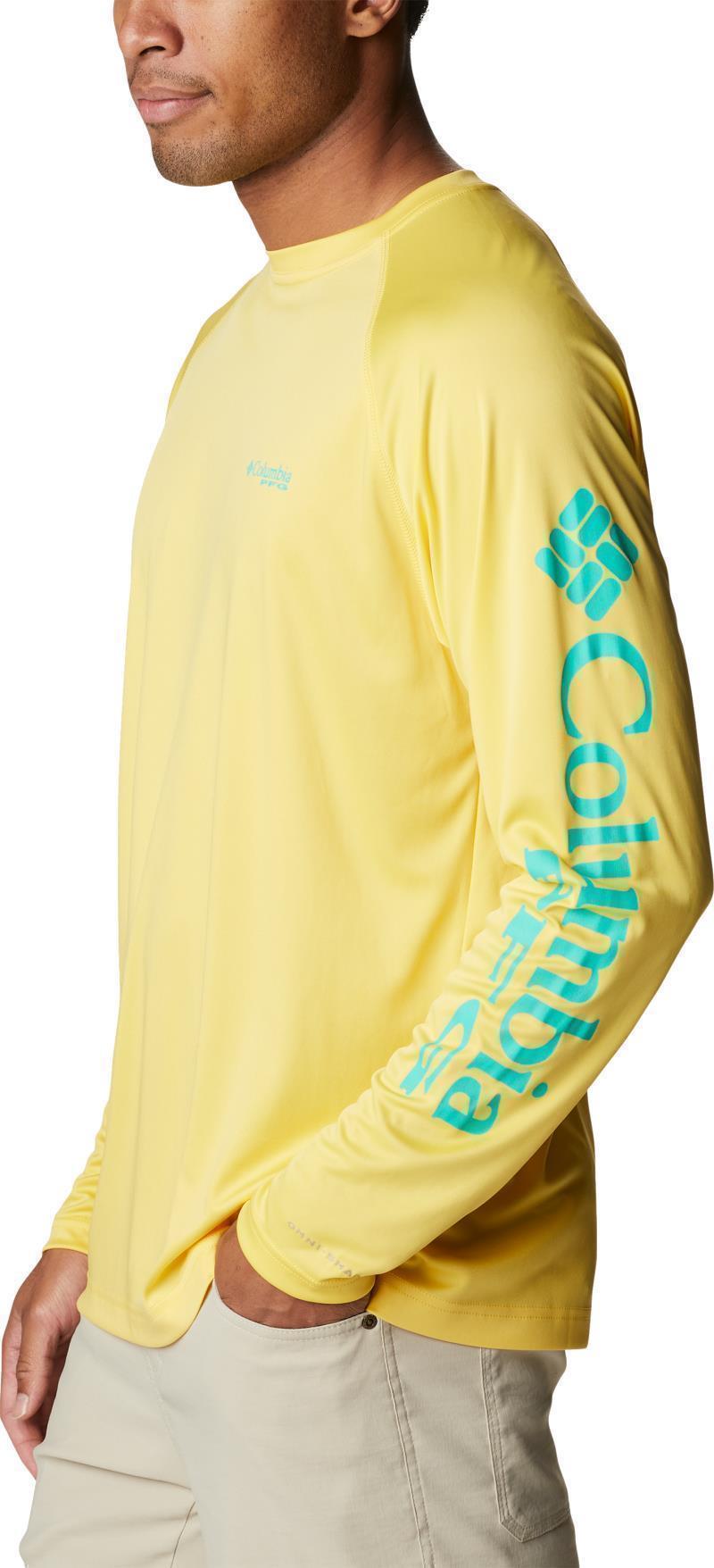 Terminal Tackle LS Shirt - Mens - Safari / Cool Green Logo 1