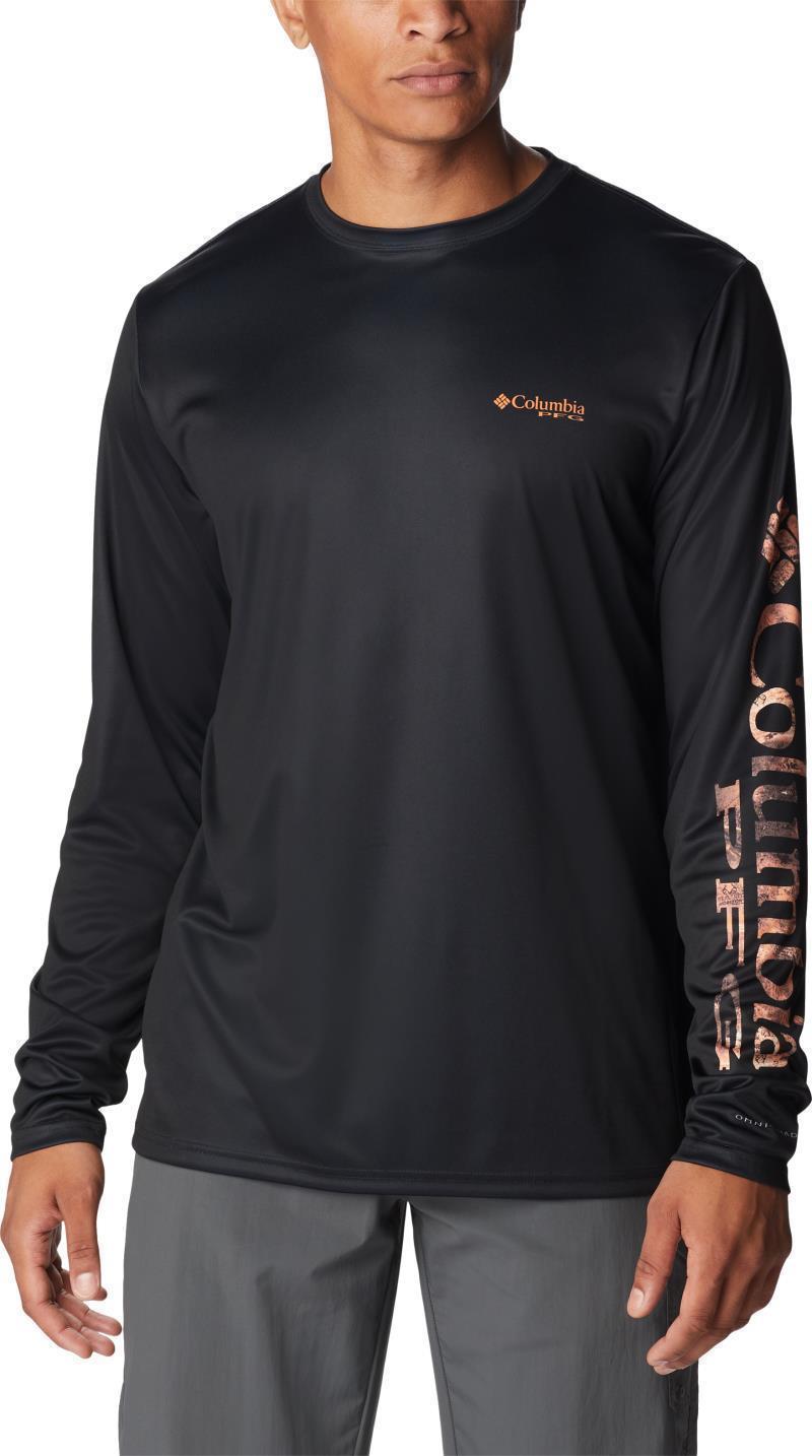 Terminal Tackle PFG Sleeve LS Shirt - Mens - Black / Orange Blast Rt Horizon 1