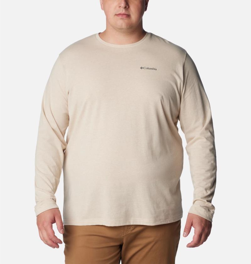 Thistletown Hills LS Crew - Big - Mens - Ancient Fossil Heather 1