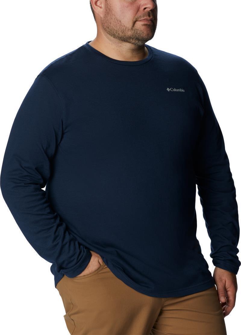 Thistletown Hills LS Crew - Big - Mens - Collegiate Navy Heather 3