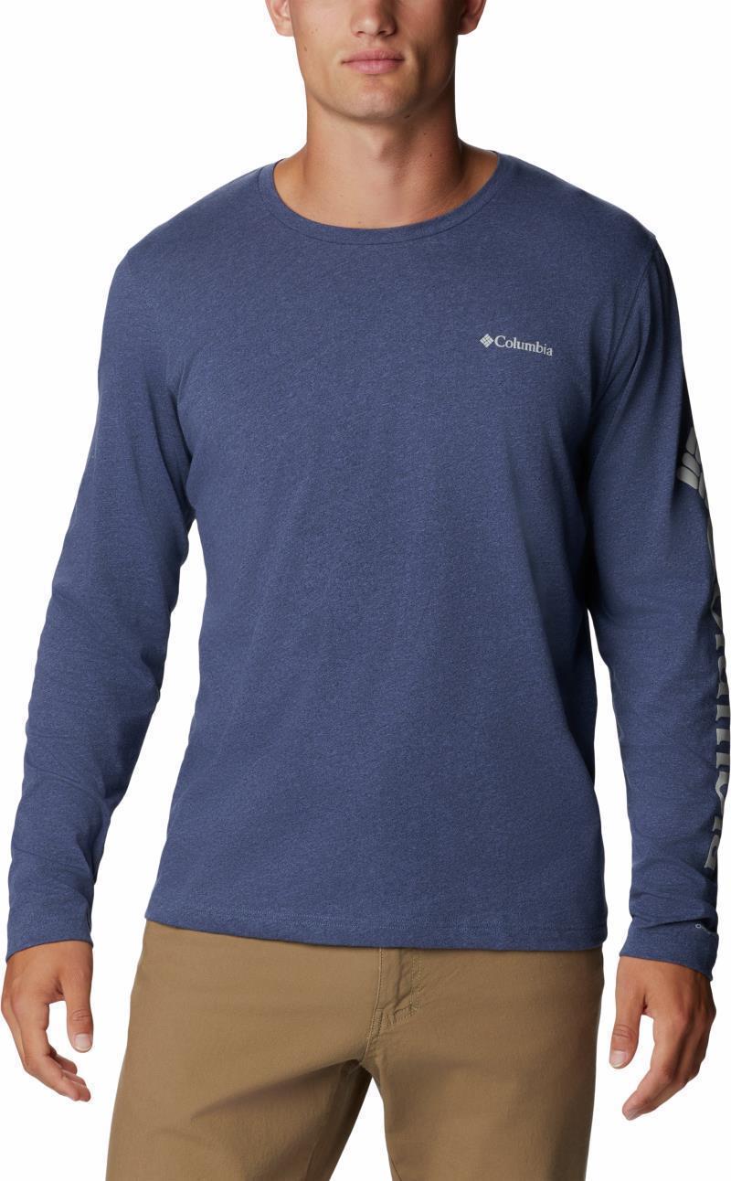 Thistletown Hills LS Logo Tee - Mens - Dark Mountain Heather 1