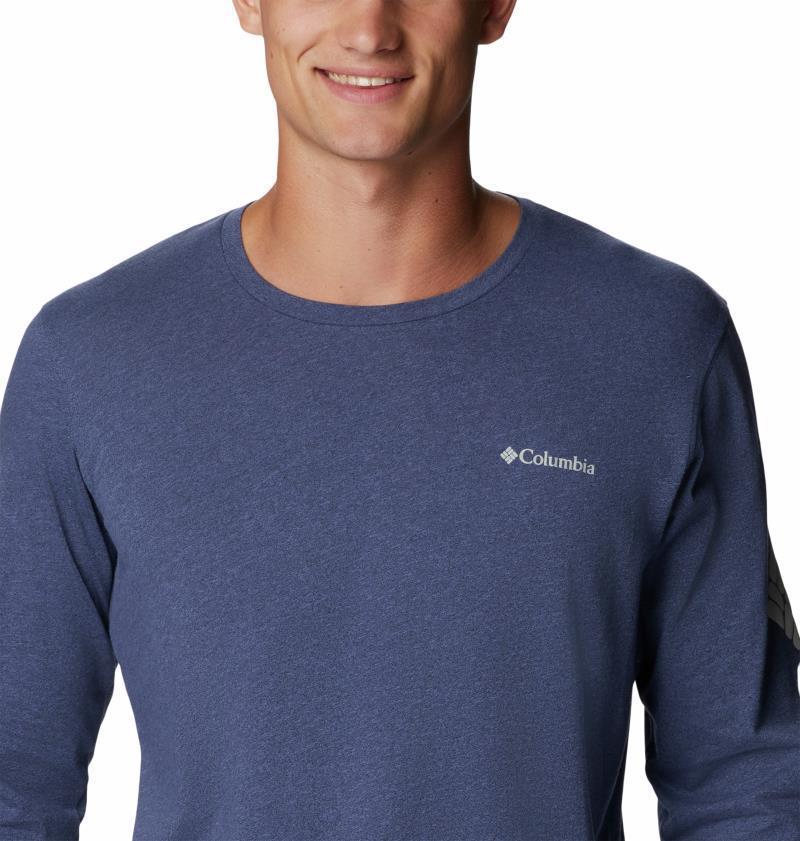 Thistletown Hills LS Logo Tee - Mens - Dark Mountain Heather 4