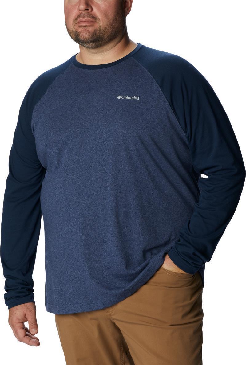 Thistletown Hills Raglan Tee - Big - Mens - Dark Mountain / Coll Navy Heather 3