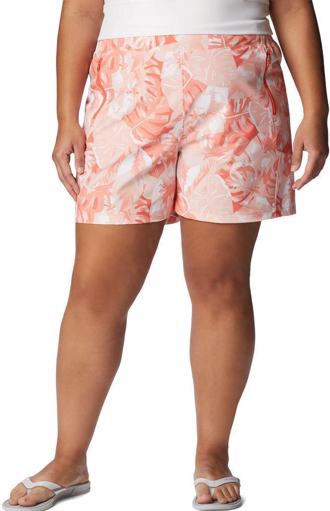 Tidal II Shorts, 5" Inseam - Plus - Womens - Corange Philo Palms 1