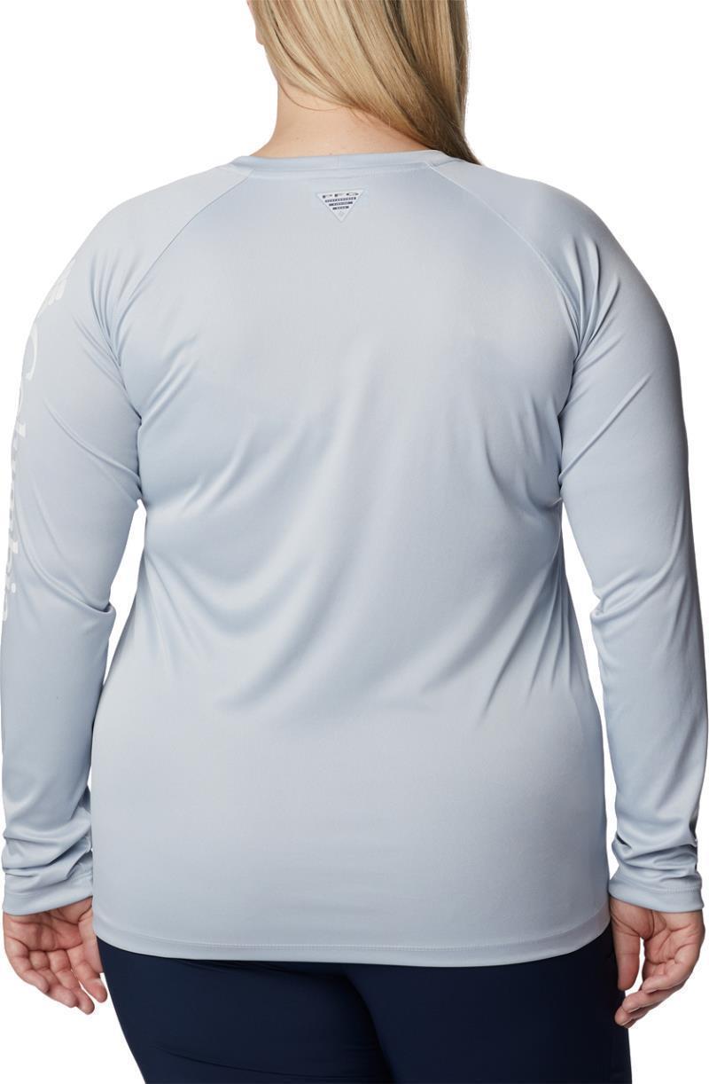 Tidal Tee Heather LS - Plus - Womens - cirrus grey heather / white logo 1