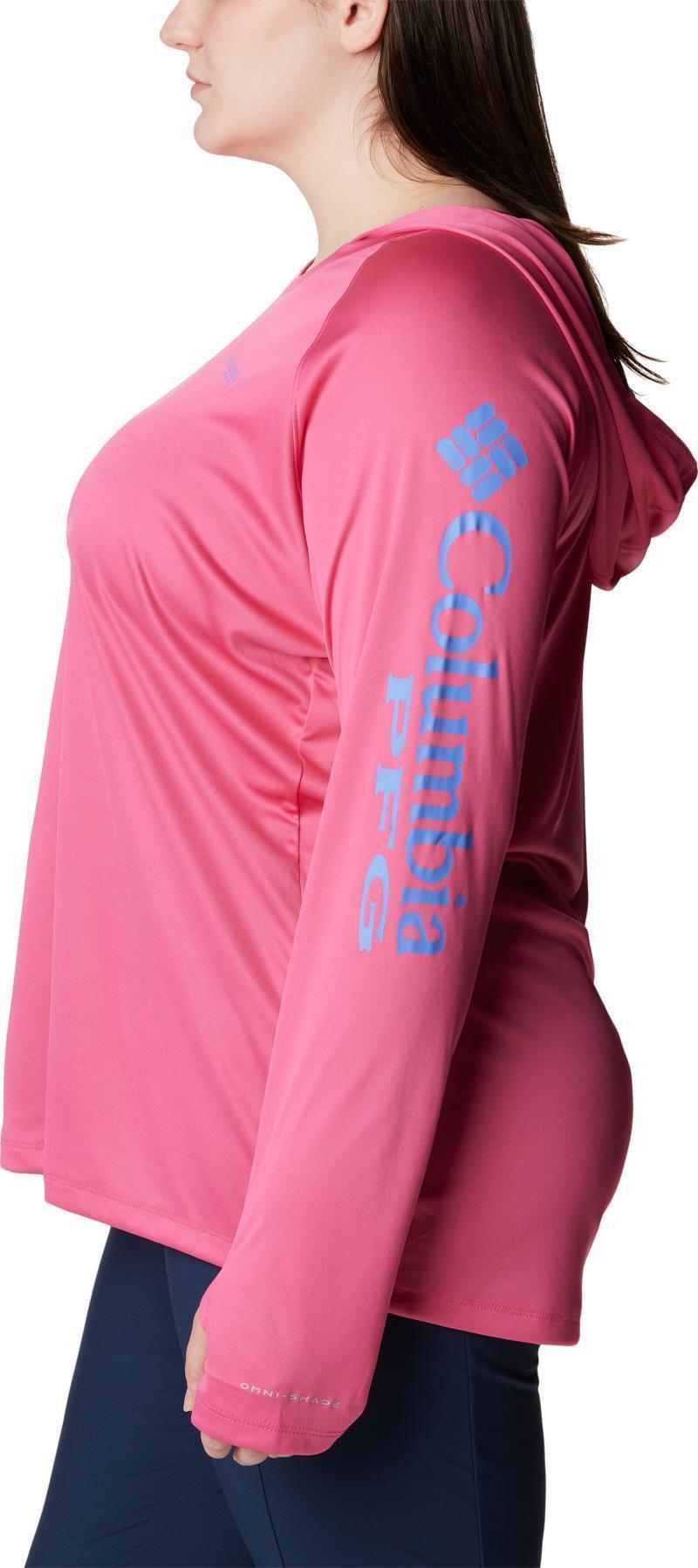 Tidal Tee Hoodie - Plus - Womens - Ultra Pink / Violet Sea Logo 3