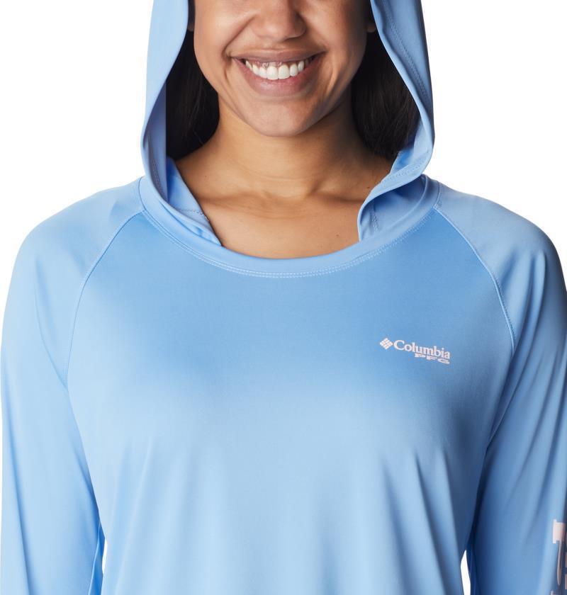 Tidal Tee Hoodie - Womens - Agate / Satin Pink Logo 5