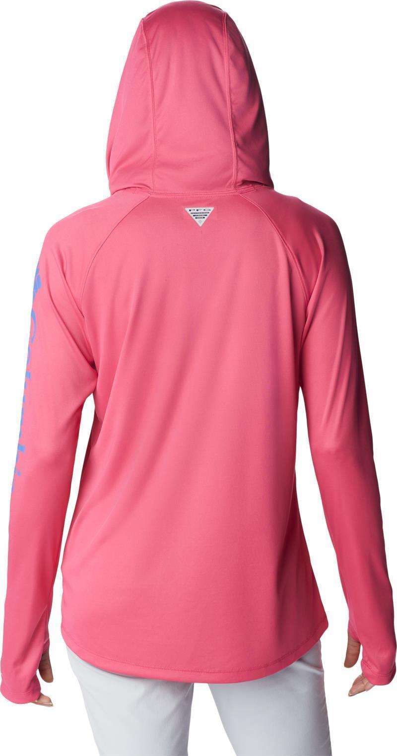 Tidal Tee Hoodie - Womens - Ultra Pink / Violet Sea Logo 3