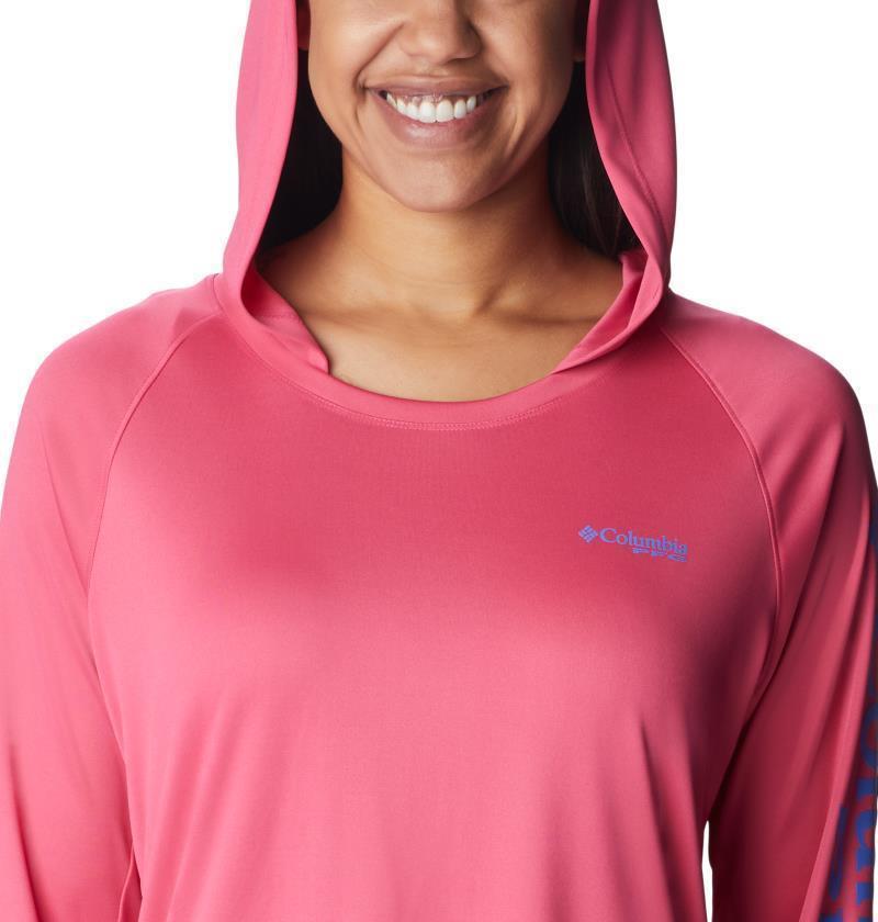 Tidal Tee Hoodie - Womens - Ultra Pink / Violet Sea Logo 4
