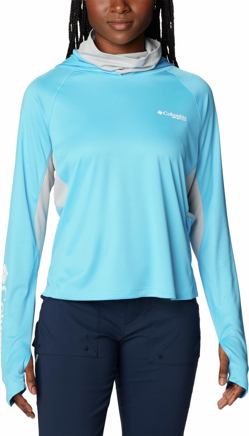 Tidal Tee Vent Hoodie - Womens - Riptide / White Logo 1