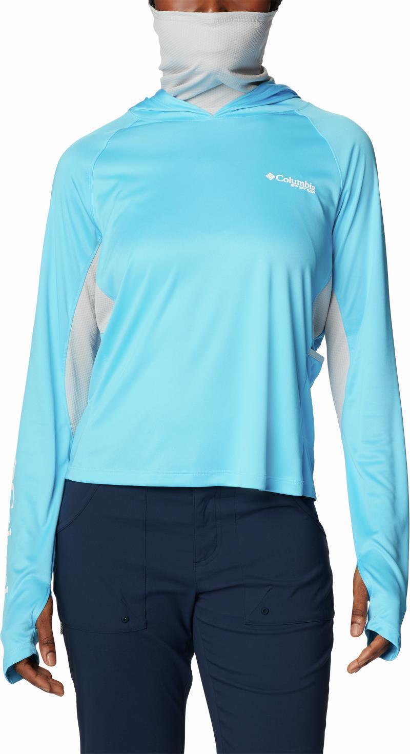 Tidal Tee Vent Hoodie - Womens - Riptide / White Logo 3