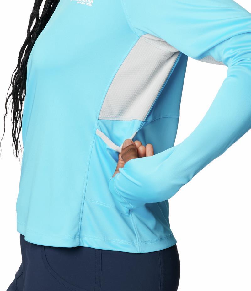 Tidal Tee Vent Hoodie - Womens - Riptide / White Logo 5